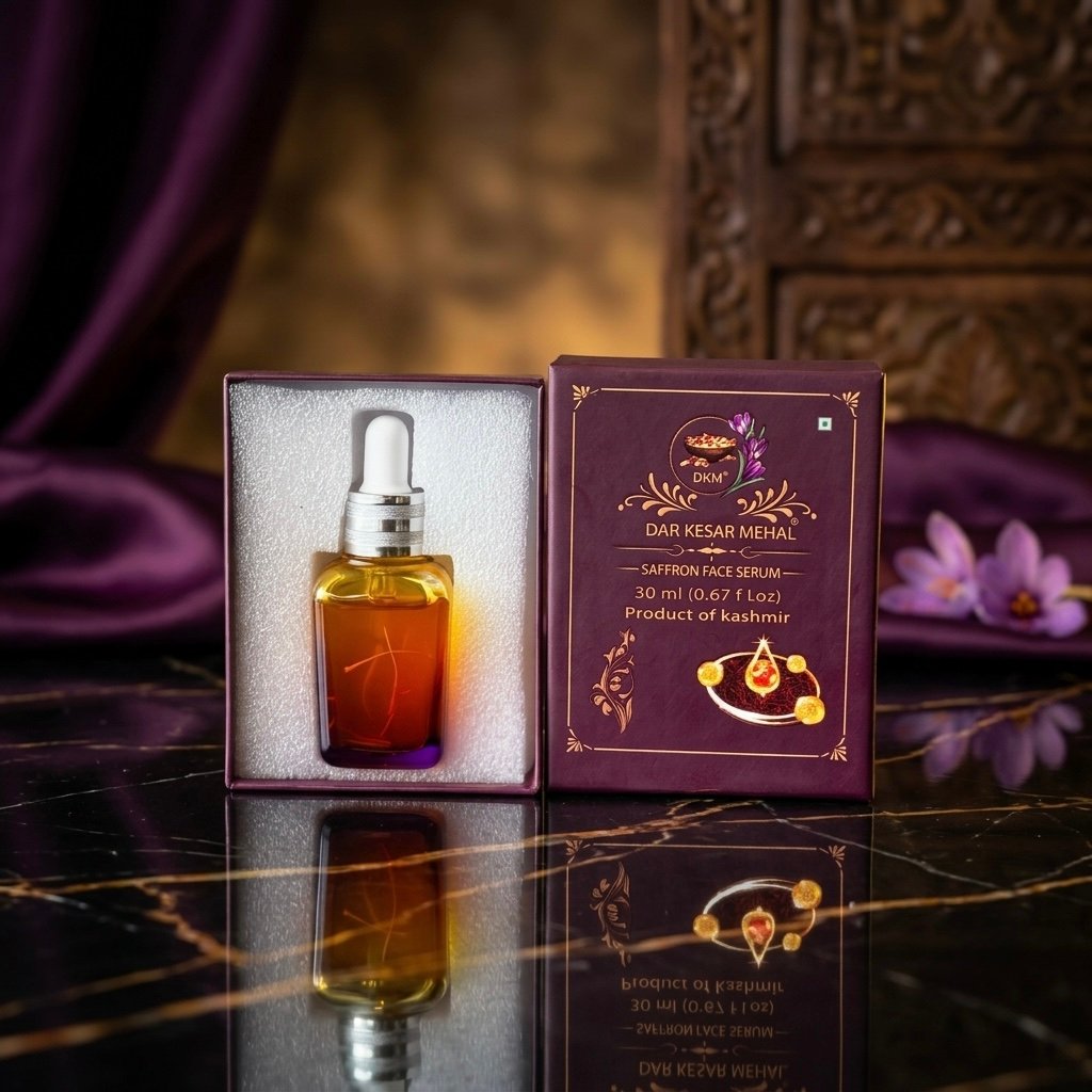 Premium Kashmiri Saffron Face Serum – Advanced Brightening & Anti-Aging Treatment