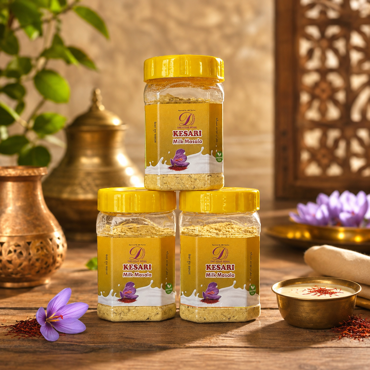 Pure saffron milk masala