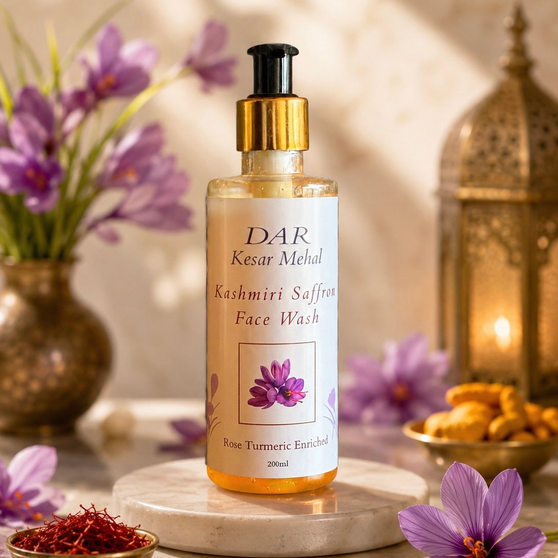 Saffron face wash